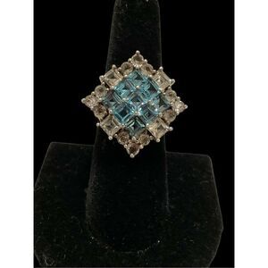 14 Carat Blue Topaz Ring